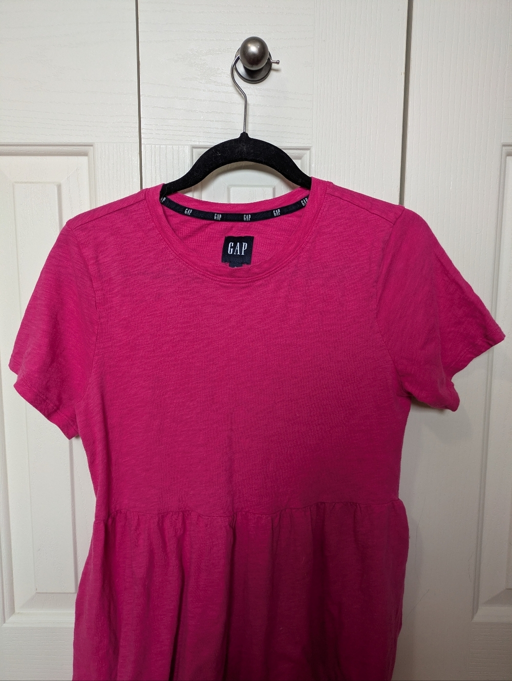 GAP Bright Pink Short Sleeve Dress
